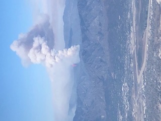 California Wildfire Aerial View